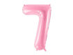 Picture of FOIL BALLOON NUMBER 7 PASTEL PINK 34 INCH